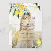 All-in-1 FOTO OVERLAY Lemons Wedding Invite QR Einladung (Vorne/Hinten)