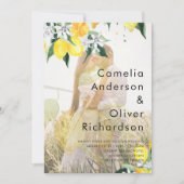 All-in-1 FOTO OVERLAY Lemons Wedding Invite QR Einladung (Vorderseite)