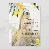 All-in-1 FOTO OVERLAY Lemons Wedding Invite QR Einladung (Vorne/Hinten)