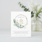 All-in-1-Gold-Kranz QR-Code Hochzeitscodierung (Stehend Vorderseite)