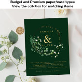 All-in-1-Gold-Kranz QR-Code Hochzeitscodierung Flyer