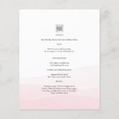 All-in-1 Rosa Ombre Foto Overlay HochzeitQR-Code (Rückseite)