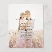 All-in-1 Rosa Ombre Foto Overlay HochzeitQR-Code (Vorderseite)