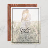 All-in-1 Rustic Terracotta FOTO Overlay Wedding (Vorne/Hinten)