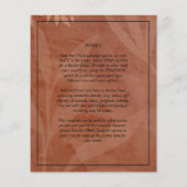 All-in-1 Rustic Terracotta FOTO Overlay Wedding (Rückseite)