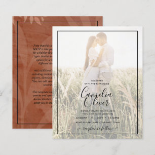 All-in-1 Rustic Terracotta FOTO Overlay Wedding