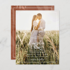 All-in-1 Rustic Terracotta FOTO Overlay Wedding