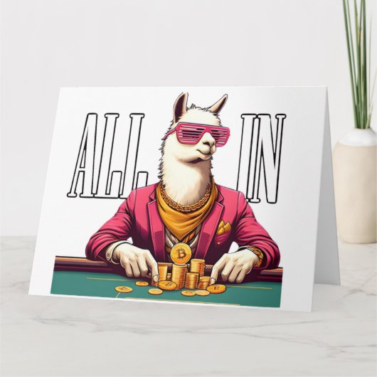 ALL IN Crypto Bitcoin lamacrazylife - BTC crypto Karte (Vorderseite)