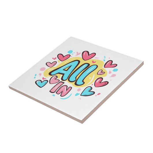 "All in" Graffiti-Stil Fliese (Seite)