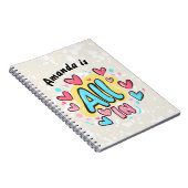 "All in" Graffiti-Stil Notizblock (Rechte Seite)