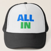 All In Inklusion Benutzerdefinierter Text Behinder Truckerkappe (Vorderseite)