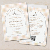 All in One A Baby Is Brewing Coffee Baby Shower Einladung