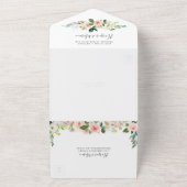 All in one Airy Blush Gold Timeline Einladung (Außenbereich)