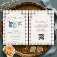 All in One All American Wäscheleine Baby Shower
