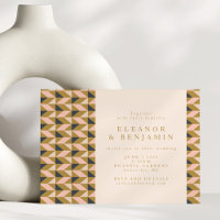 All-in-One Art Deco Blush and Gold Wedding