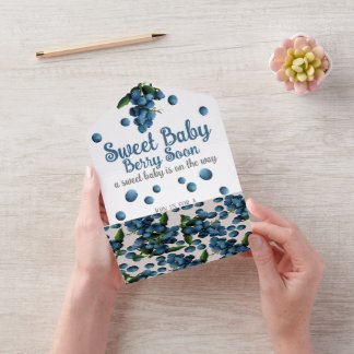 All in One Baby Shower Invite Einladung