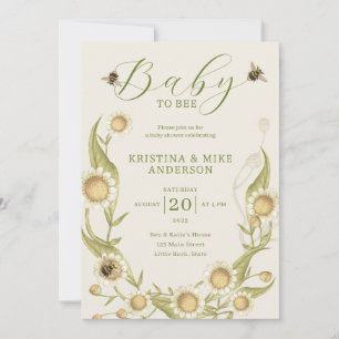 All in One Baby to Bee QR Code Dusche Einladung