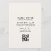 All in One Backyard Baby-Q BBQ Baby Shower Einladung (Rückseite)