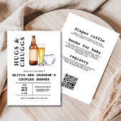 All in One Beers Diapers Paare Babydusche Einladung