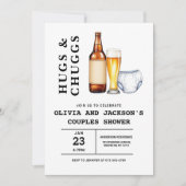 All in One Beers Diapers Paare Babydusche Einladung (Vorderseite)