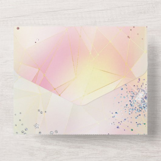 ALL IN ONE Birthday Einladung (Rückseite)