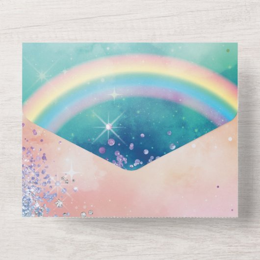 ALL IN ONE Birthday Einladung (Rückseite)