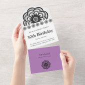 All in one Birthday Invite All In One Einladung (Abreißen)