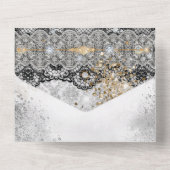 ALL IN ONE Bling Abschluss Einladung (Rückseite)