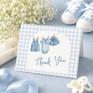 All In One Blue Jean Baby Benutzerdefinierter Ging Dankeskarte