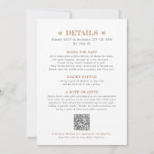 All-in-One-Blütendusche und Edelweiss-Babydusche Einladung (Rückseite)