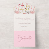 All in One Bridesmaids Card All In One Einladung (Innen Boden)