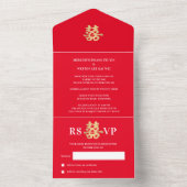 All in one Chinese Wedding Invite 001 Einladung (Innen Boden)