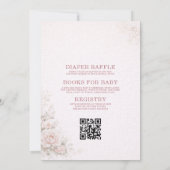 All in One Clothesline Baby in Bloom Baby Shower Einladung (Rückseite)