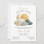 All in One Cloud Nine Baby Shower Einladung (Vorderseite)