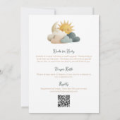 All in One Cloud Nine Baby Shower Einladung (Rückseite)