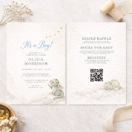 All in One Dragon It's a Boy Baby Shower Einladung