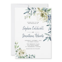 All in One Dusty Blue Eukalyptus Floral Wedding