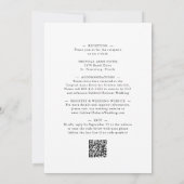 All in One Dusty Blue Eukalyptus Floral Wedding Einladung (Rückseite)