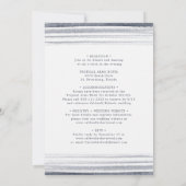 All in one Dusty Pink Roses Deer Antlers Wedding Einladung (Rückseite)