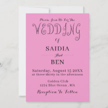 All-in-One einfache klassische Hochzeitseinladung