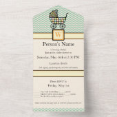 All-in-One-Einladung von Baby's Blocks All In One Einladung (Innen Boden)