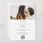 All in one Eukalyptus Greenerity QR Code Wedding Einladung (Rückseite)
