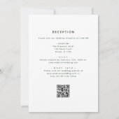 All in one Eukalyptus QR Code Greenerity Wedding Einladung (Rückseite)
