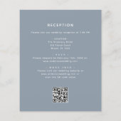 All in one Eukalyptus QR Code Hochzeit Einladung Flyer (Hinten)