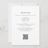 All in one Eukalyptus QR Code Wedding Greenery Einladung (Rückseite)
