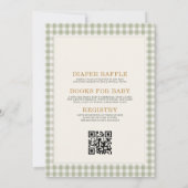 All in One Farm Animal Barnyard Baby Shower Einladung (Rückseite)