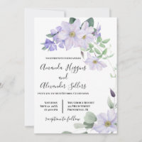 All in one Floral Lilac clematis Hochzeit