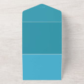 All in One Foto Blue Wedding Einladung QR Code (Außenbereich)