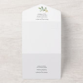 All in one Greenery Watercolor Einladung (Außenbereich)