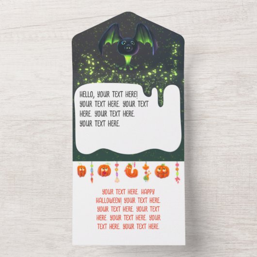 All in one Halloween Invite All In One Einladung (Innen Boden)